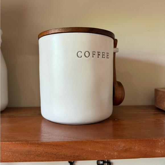 NWOT Hearth & Hand coffee canister with spoon (DISCONTINUED) - Picture 6 of 12